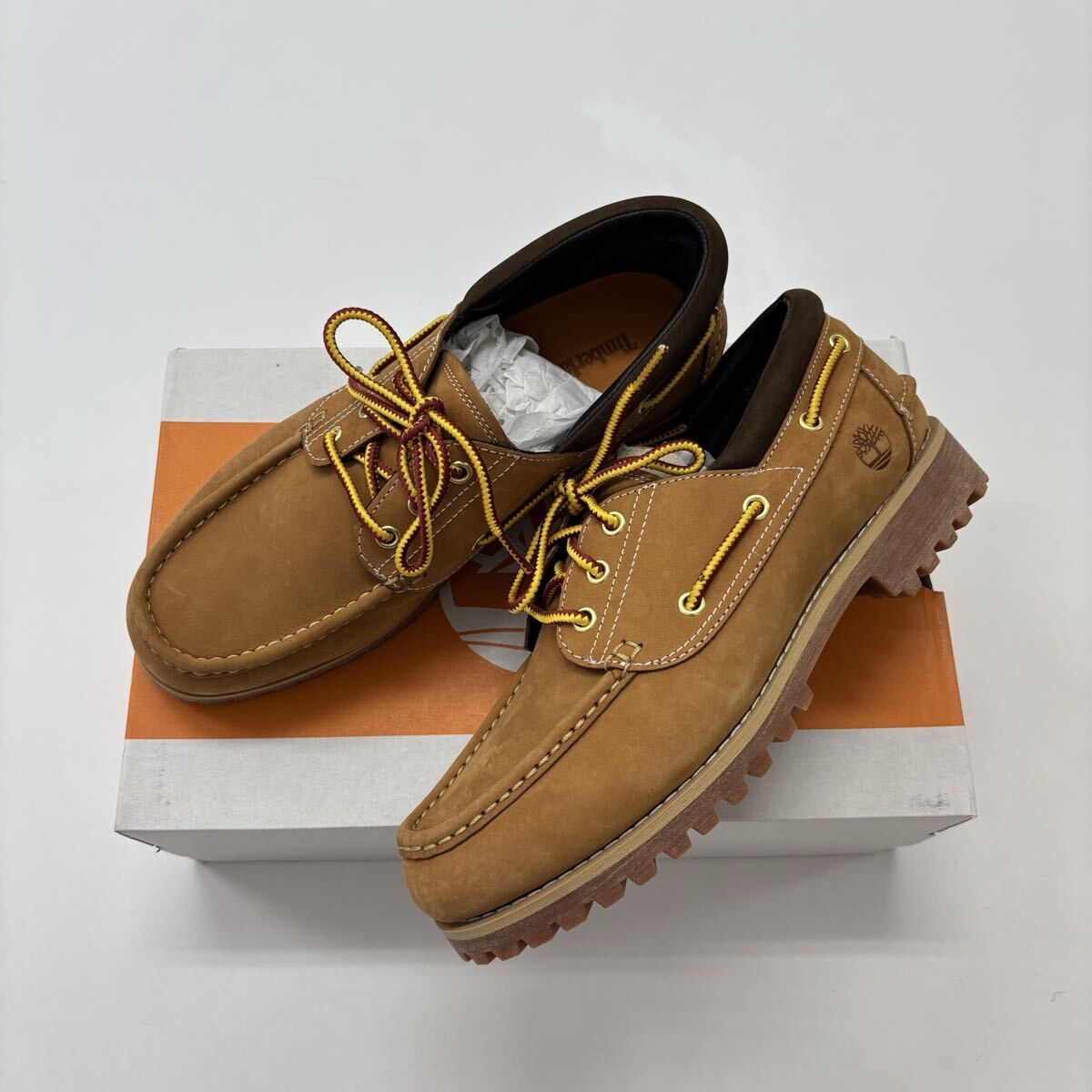未使用 Timberland AUTHENTICBOAT SHOE WHEAT NUBUCK ティンバーランド シューズ 3EYE CLASSIC サイズ 27cm 806-0100