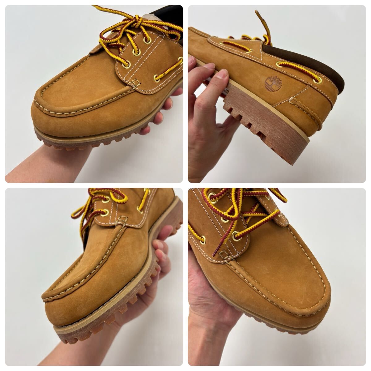 未使用 Timberland AUTHENTICBOAT SHOE WHEAT NUBUCK ティンバーランド シューズ 3EYE CLASSIC サイズ 27cm 806-0100