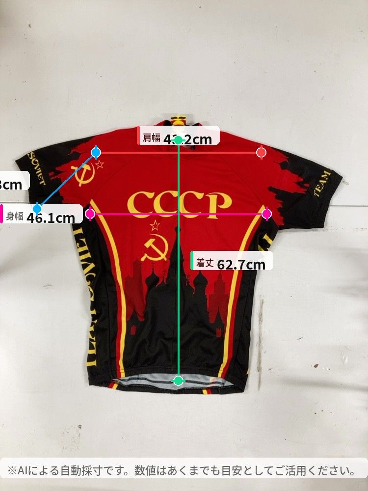 World Jerseys ワールドジャージ CCCP サイクルジャージ M AURORA風