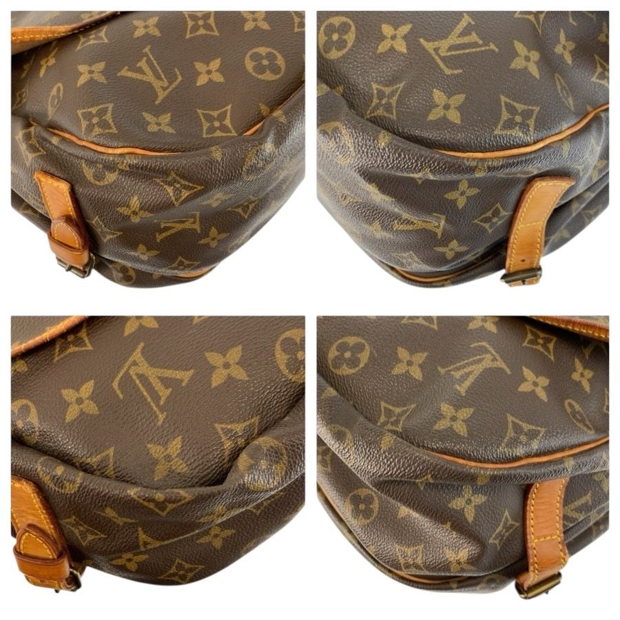LOUIS VUITTON ルイヴィトン モノグラム ソミュール35 ブラウン M42254