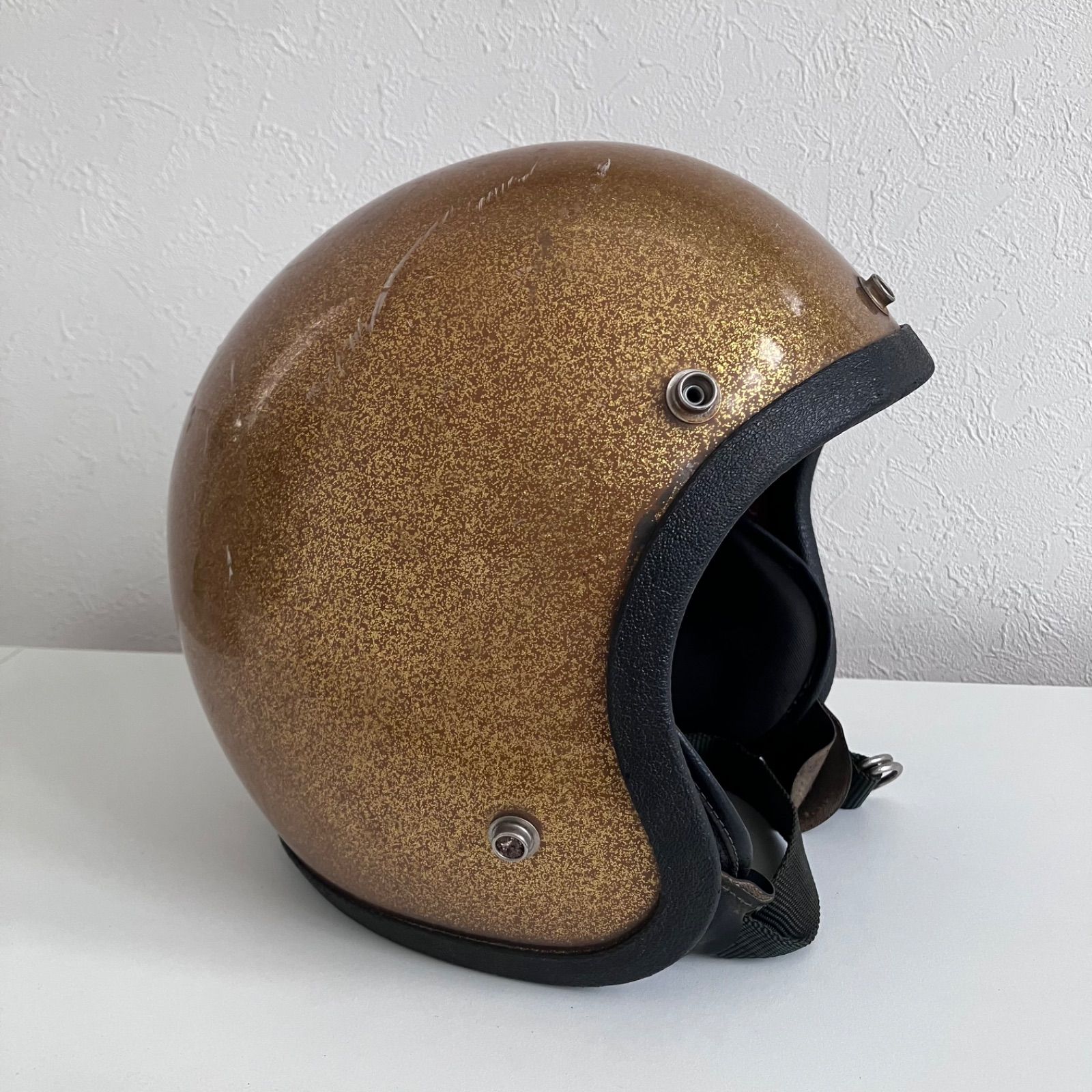 LSI-4150★ビンテージヘルメット 1960年代 金色 ハーレー ラメ 当時物 BUCO.BELL.ジェット Lサイズ ハーレー 北海道 札幌 MOTORS INC LSI-4150★ビンテージヘルメット 1960年代 金色 ハーレー ラメ 当時物 BUCO.BELL.ジェット Lサイズ ハーレー 北海道 札幌 MOTORS INC