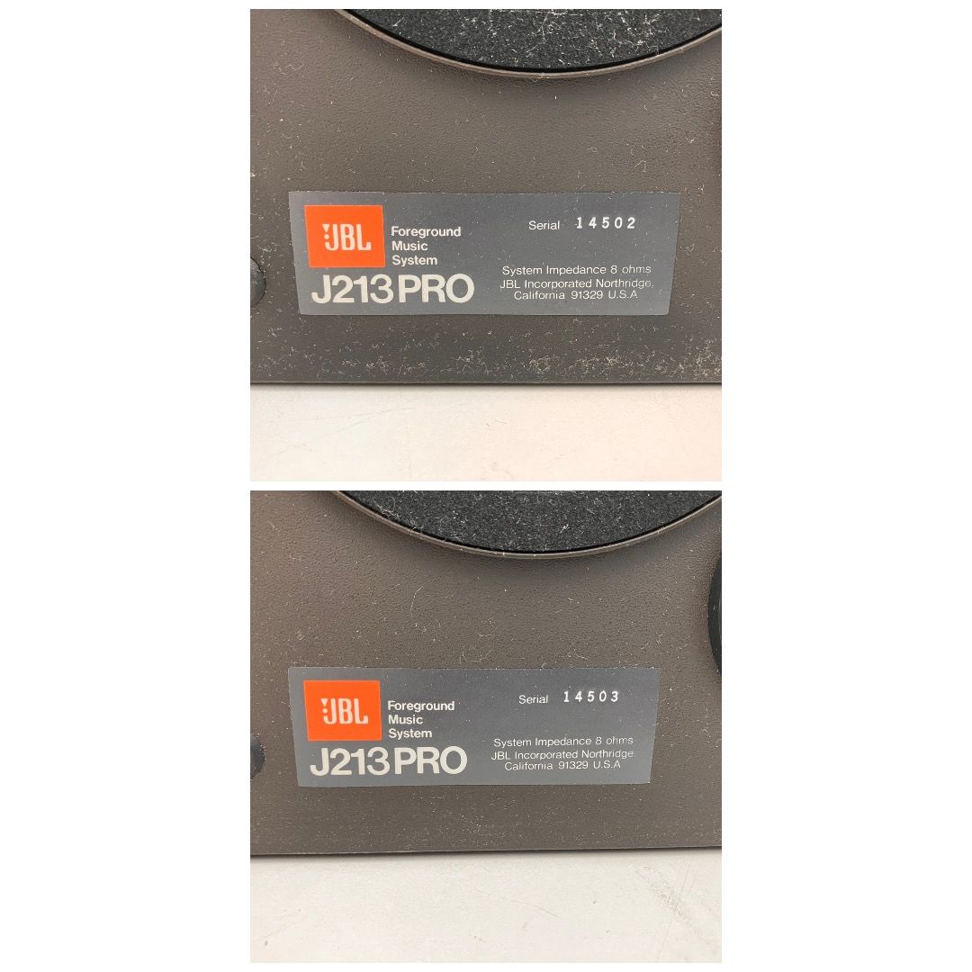 JBL 213プロ ペア 中古品 JBL J213PRO ペアスピーカー 音響機材 中古 Z11218455 - メルカリ