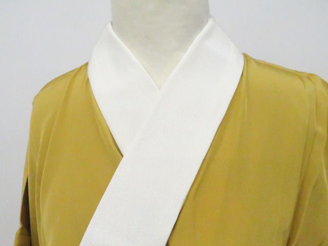 一輝堂】長襦袢 着物 正絹 美品 身丈約134.5cm 裄丈約66cm 26z06-3306