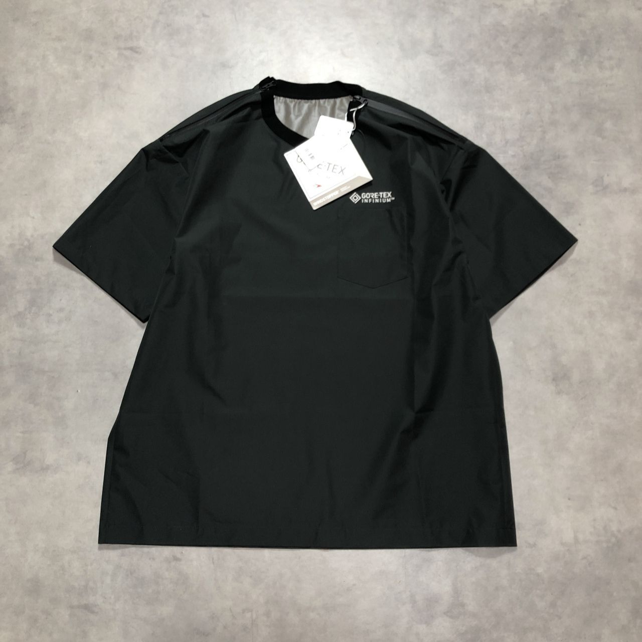 GQ5913◇D‐VEC : GORE-TEX INFINIUM ZIP TEE VF-2TS03228◇2◇グリーン系 ディーベック ゴアテックス インフィニアム 半袖Tシャツ 定価¥29.700-