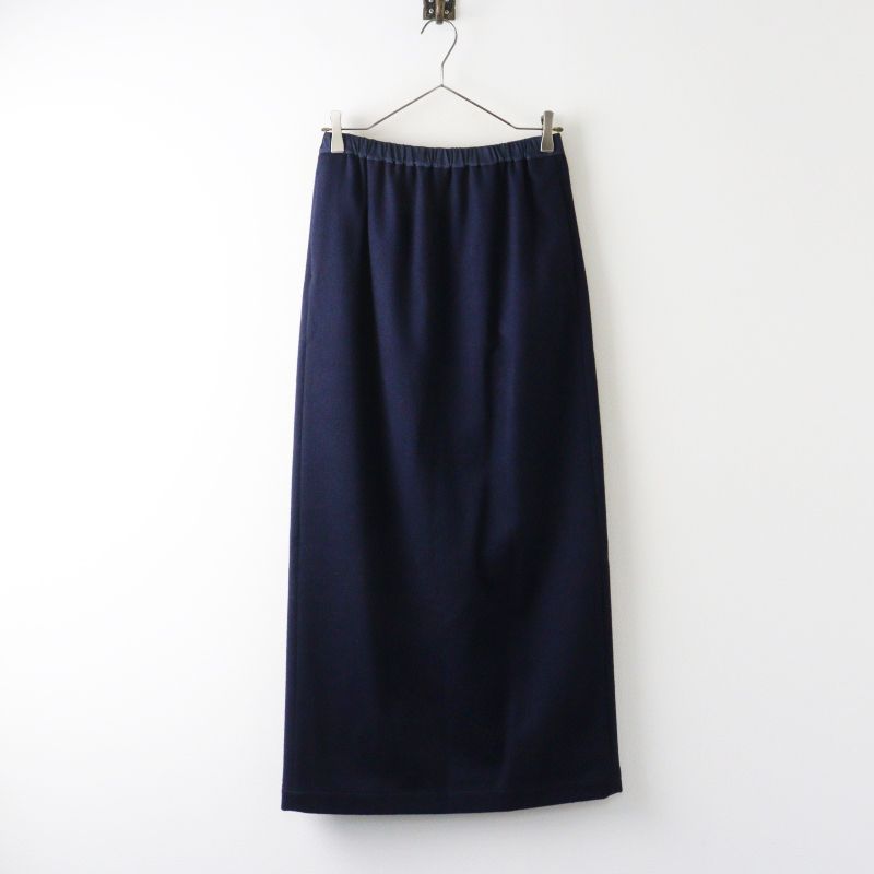 未使用 保管品 ユーモレスク humoresque tight skirt ウールカシミヤタイトスカート ロング丈 38 ネイビー┃【2400015019000】