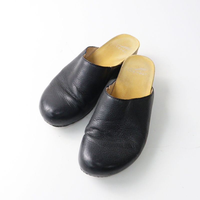 daniko 黒 サボサンダル サイズ37 dansko ダンスコ レザーサボサンダル 36/23-23.5cm ブラック┃黒 つっ