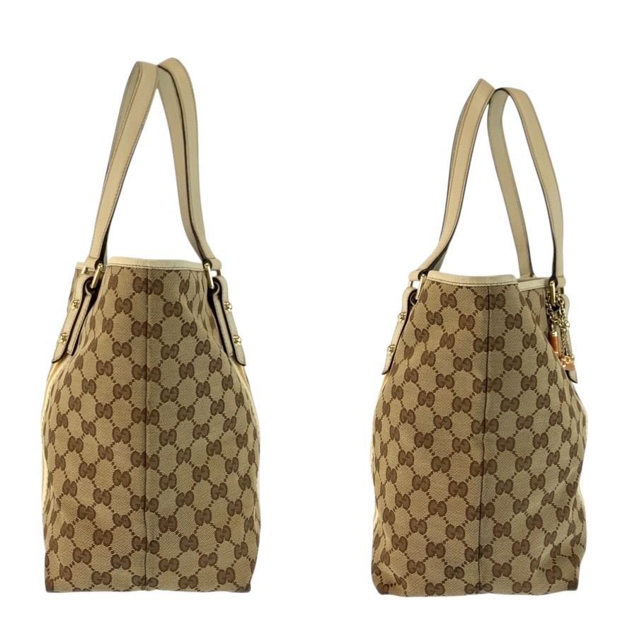 GUCCI グッチ シェリーライン ベージュ アイボリー ゴールド金具 GG