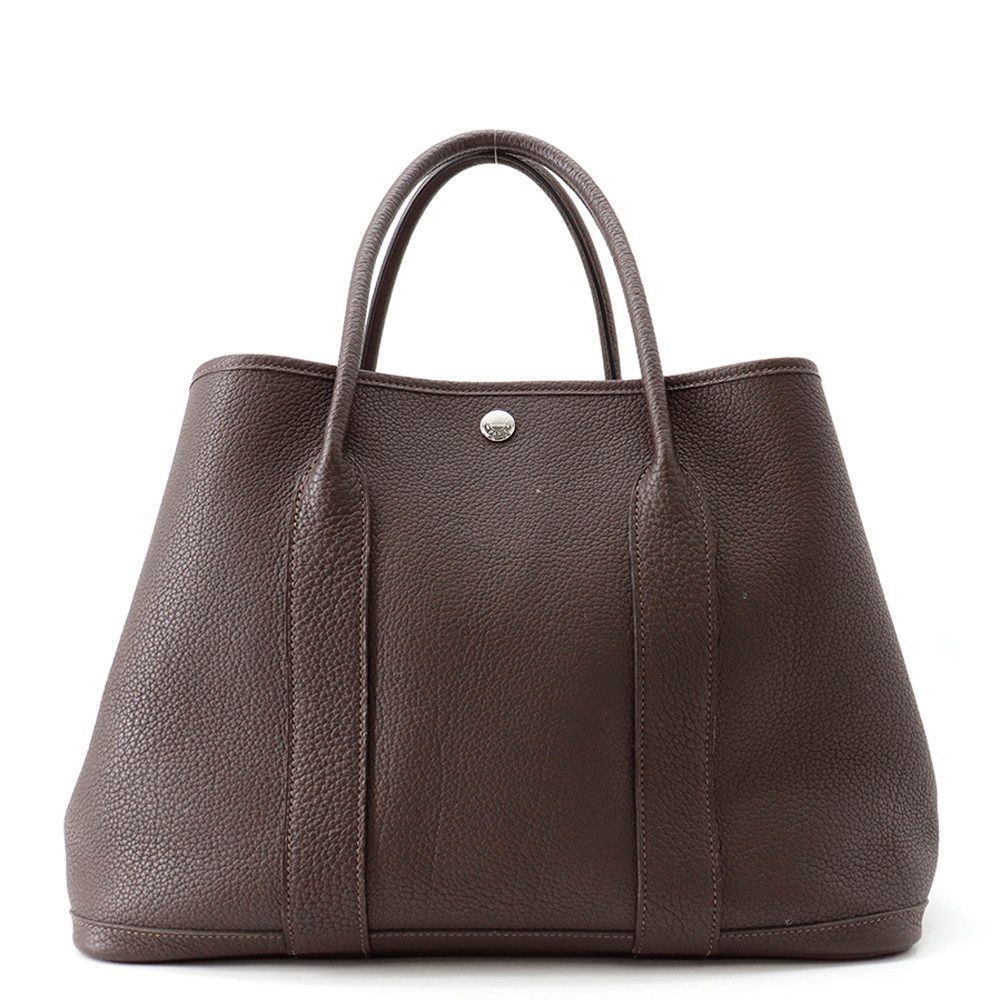 エルメス トートバッグ ガーデンパーティPM エベンヌ/シルバー金具 ネゴンダ Y刻印