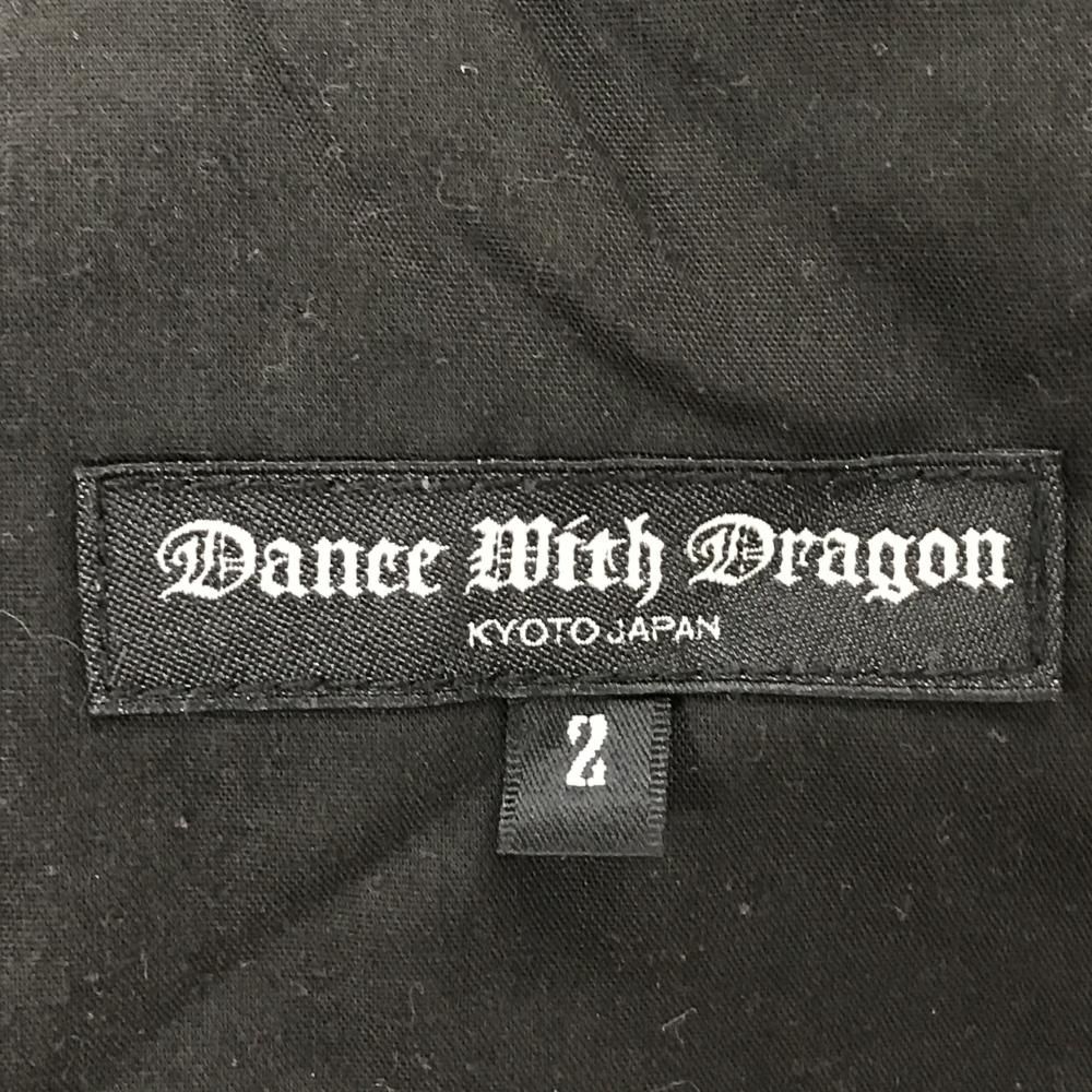 【超美品】ダンスウィズドラゴン ハーフパンツ ピンク×黒 総柄 ニコちゃん ストレッチ メンズ 2(M) ゴルフウェア Dance With Dragon