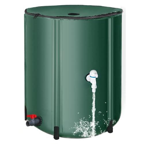 FTWIND雨水タンク 家庭用 50L?1000L選択可能 集水器 貯水タンク 屋外折りたたみ式ポータブル ウォーターバケツ 防災用雨水タンク 屋外用 園芸植物灌漑可能 雨を貯めて節水 貯留タンク 簡単設置 雨水を貯めて節水可能 農業 緊急給 55fa25a2