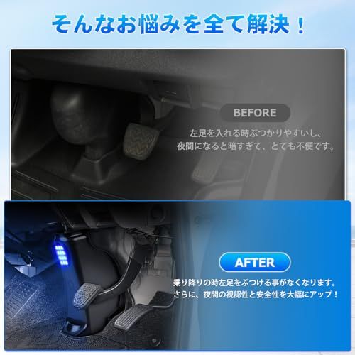 GIMUYA トヨタ ハイエース 200系 ステアリングコラムホールカバー 1/2/3/4/5/6/7/8型 専用設計 LEDフットライト付き ホールカバー 足元 カバー シャフトカバー 標準 ワイド ABS素材 耐磨 耐熱 便利 カスタムパ 2dcf0d57