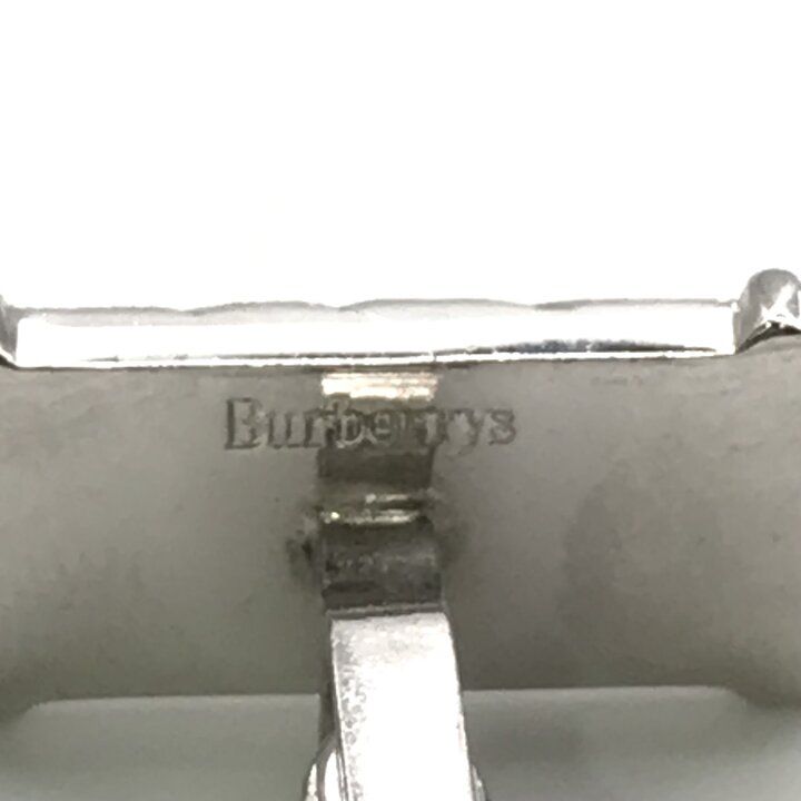 美品 Burberry バーバリー カフス ネクタイピン 3点 セット シルバー