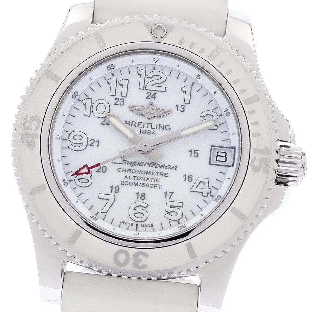 ブライトリング BREITLING A17312 スーパーオーシャンII 36 デイト 自動巻き レディース 保証書付き_966343