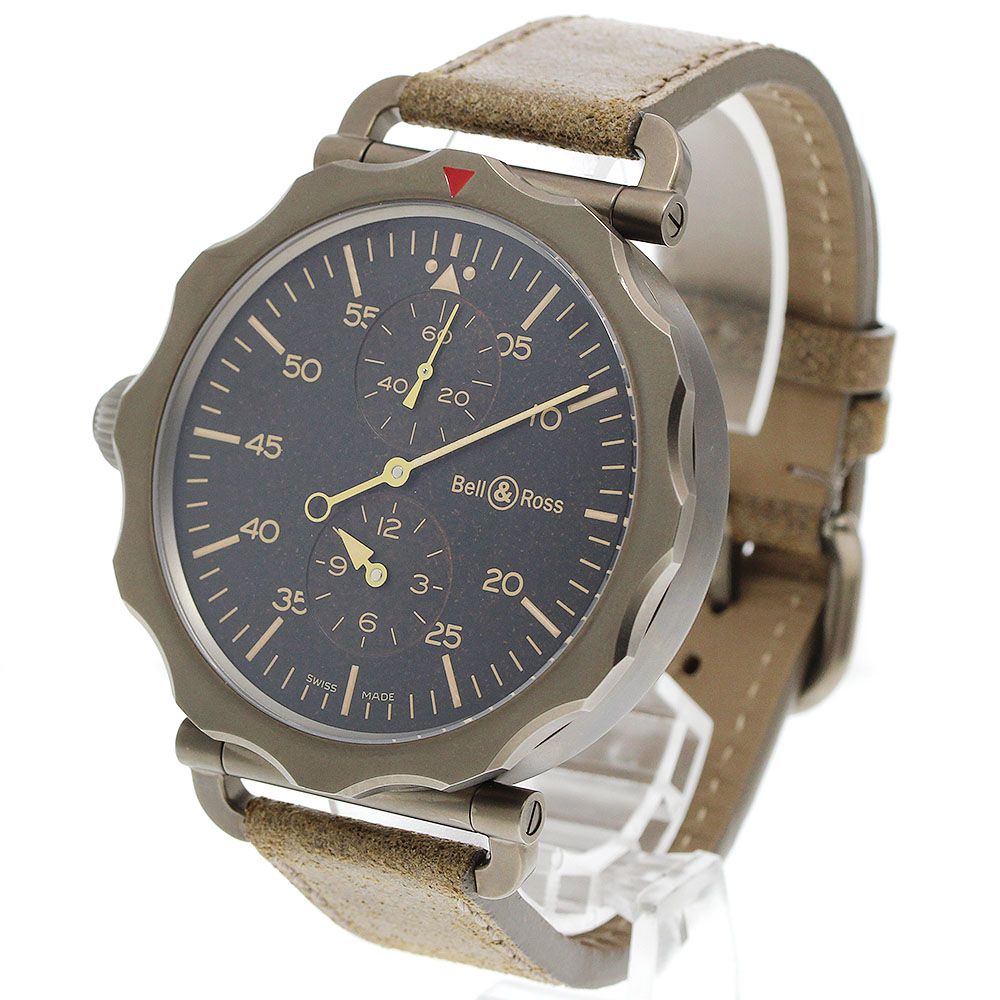 ベル＆ロス Bell＆Ross BRWW2-71-SP ヴィンテージ WW2 ボンバー レギュレーター 自動巻き メンズ 美品 _965619 ベル＆ロス Bell＆Ross BRWW2-71-SP ヴィンテージ WW2 ボンバー