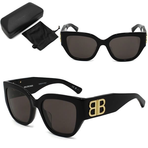 バレンシアガ サングラス BALENCIAGA BB0323SK-002 サングラス アジアンフィット ブラック グレー メンズ レディース ユニセックス