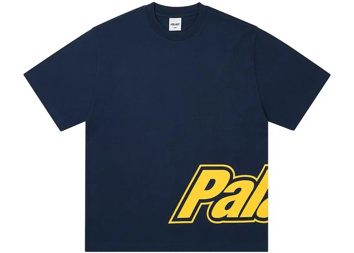 PALACE パレス ボーダー ロゴ Tシャツ ネイビー L