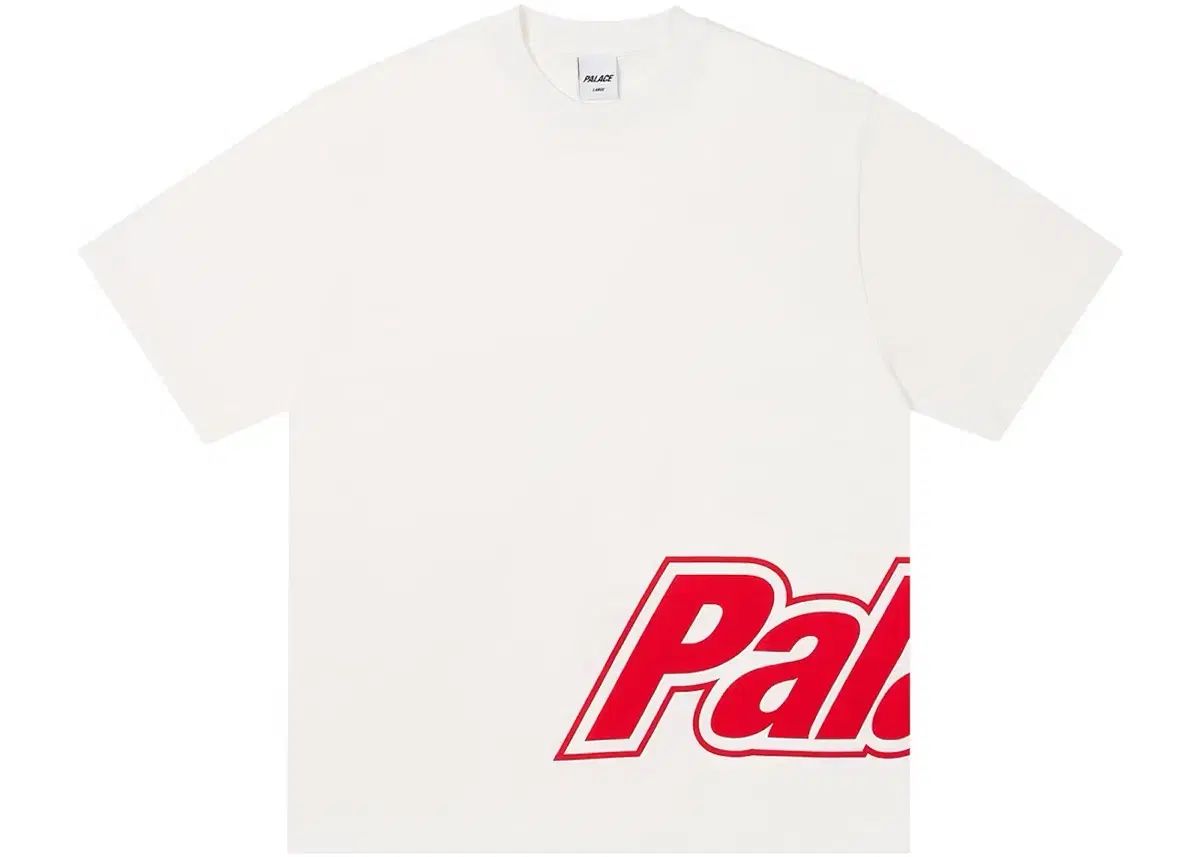 PALACE パレス ボーダー ロゴ Tシャツ 白 L