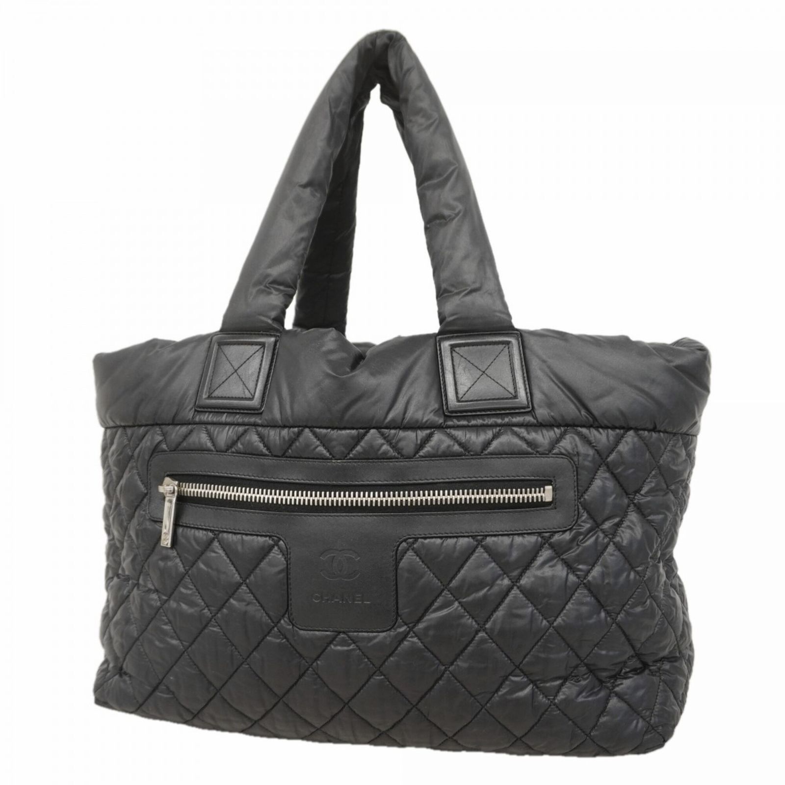 シャネル(Chanel) シャネル トートバッグ コココクーン ナイロン ブラック レディース