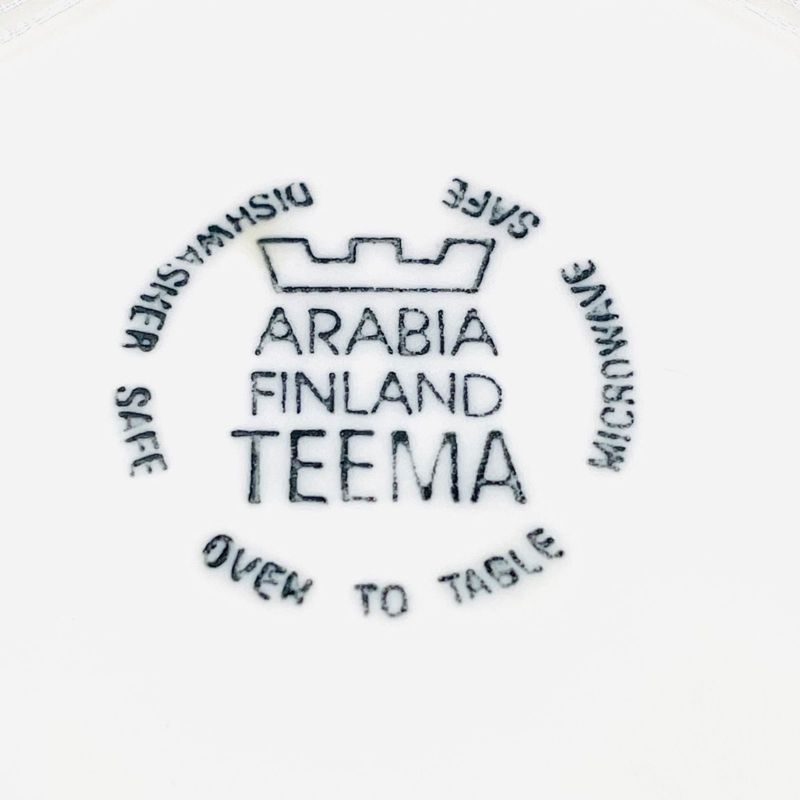 ARABIA TEEMA 旧ロゴ アラビア ティーマ ボウル 約14.5cm ホワイト 3個