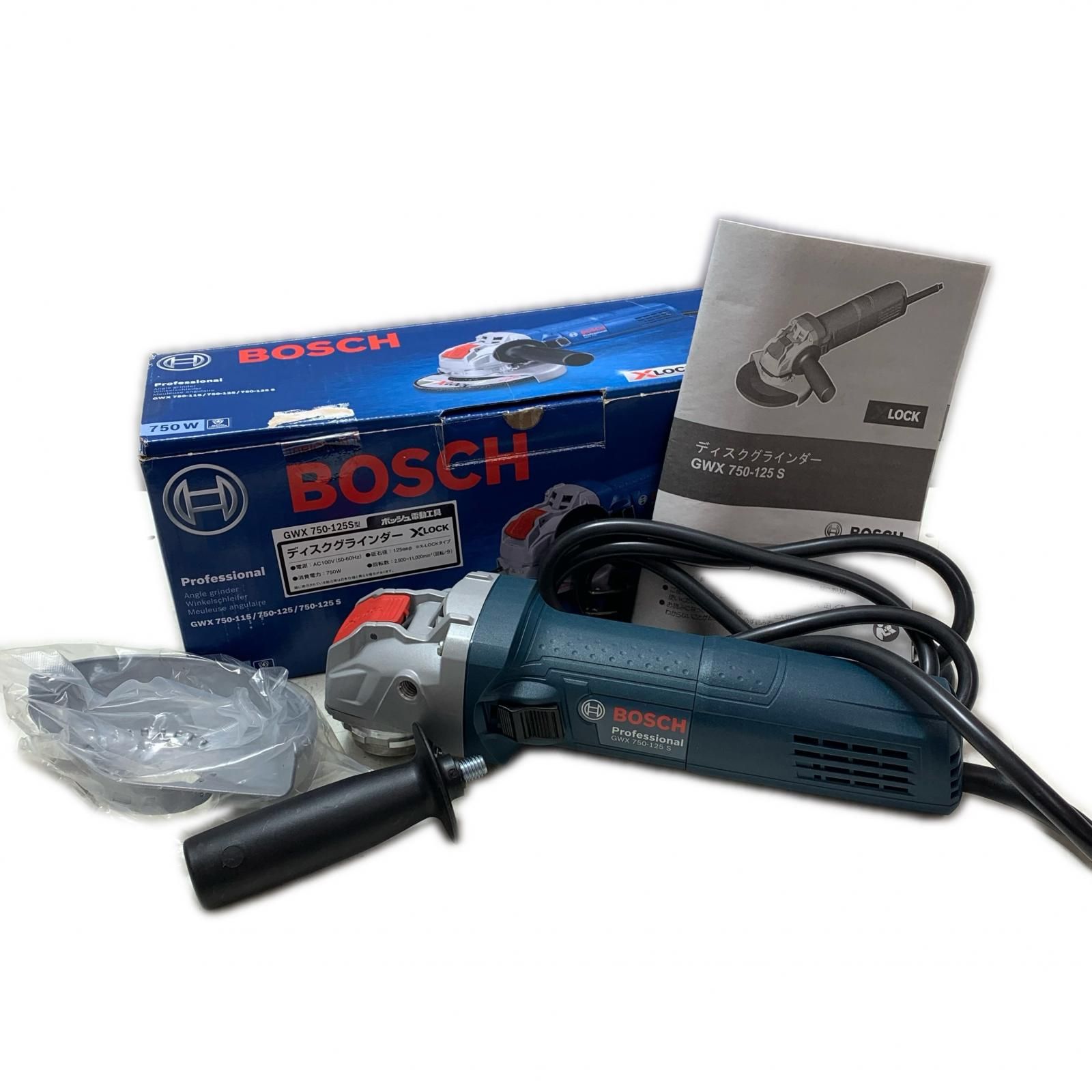 BOSCH ボッシュ ディスクグラインダー GWX750-125S ネイビー