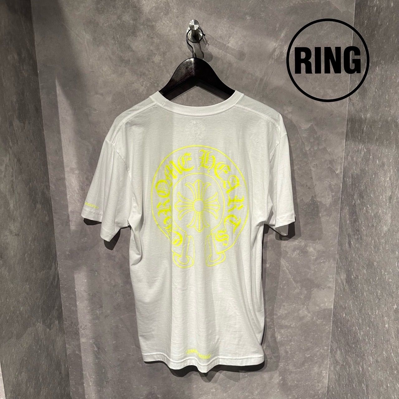 Horseshoe Chrome Hearts Yellow Logo Sleeve Tee - Exclusive Hoodie