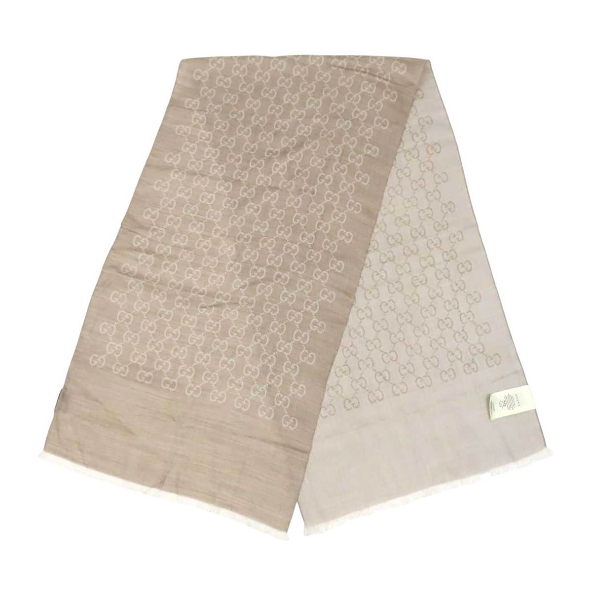 グッチ GG ストール 165904 ユニセックス ベージュ GUCCI【中古】 【アパレル・小物】