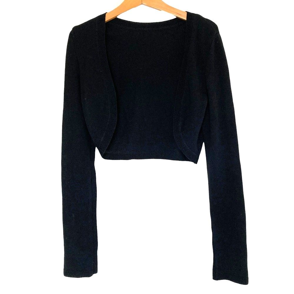 美品フォクシーFOXEYNEWYORK定番ニットボレロ/ブラック 38 美品 FOXEY フォクシー Bolero Every Day コットン ニット ボレロ