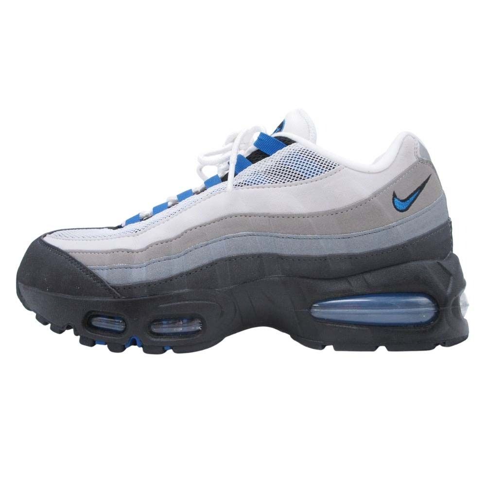 新品同様 NIKE ナイキ AIR MAX 95 BIG BUBBLE COOL GREY BLUE SPARK エアマックス95 ビッグバブル スニーカー IM7410-100 US9.5/27.5 青 メンズ 古着 中古 USED