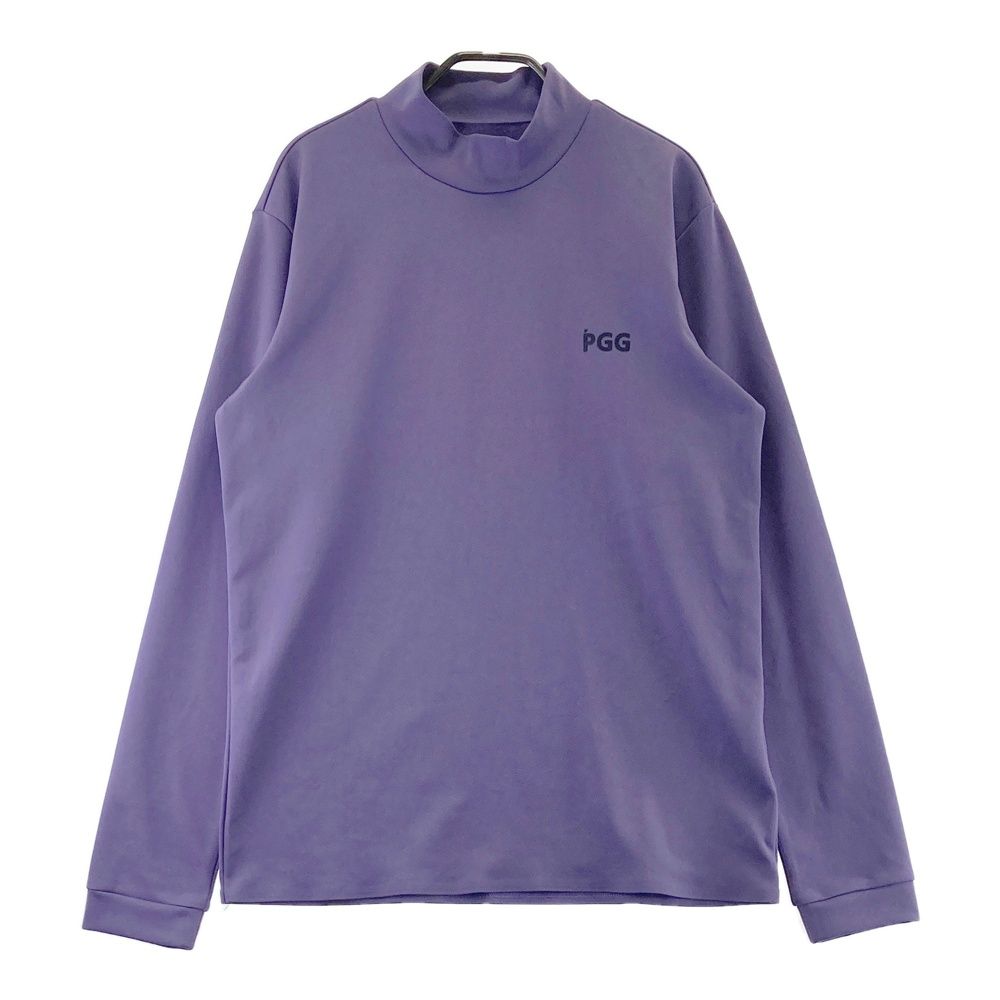 サイズ：6 PGG PEARLY GATES パーリーゲイツ 2024年モデル モックネック長袖Tシャツ パープル系 [240101719060] ゴルフウェア メンズ ストスト
