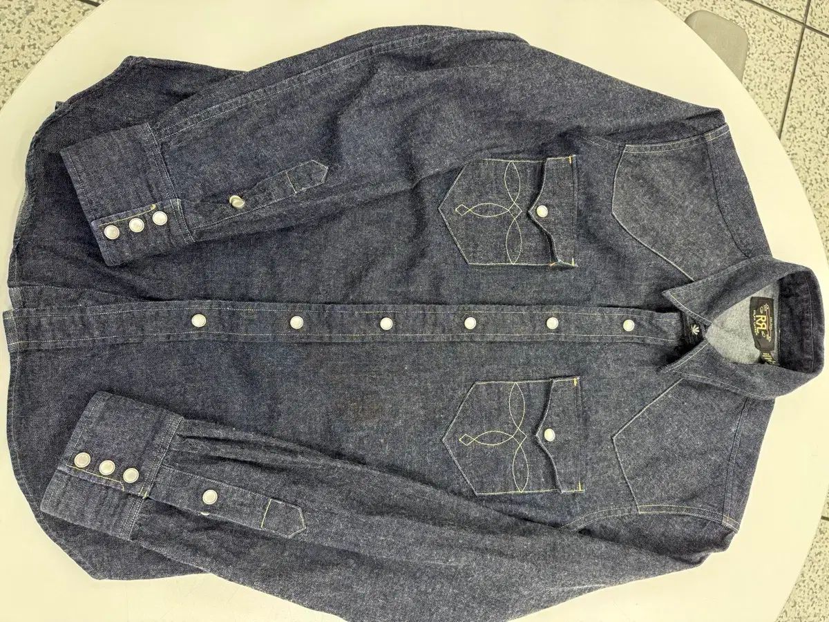 RRA ダブルアールエル ウェスタン Indigo インディゴデニム シャツ
