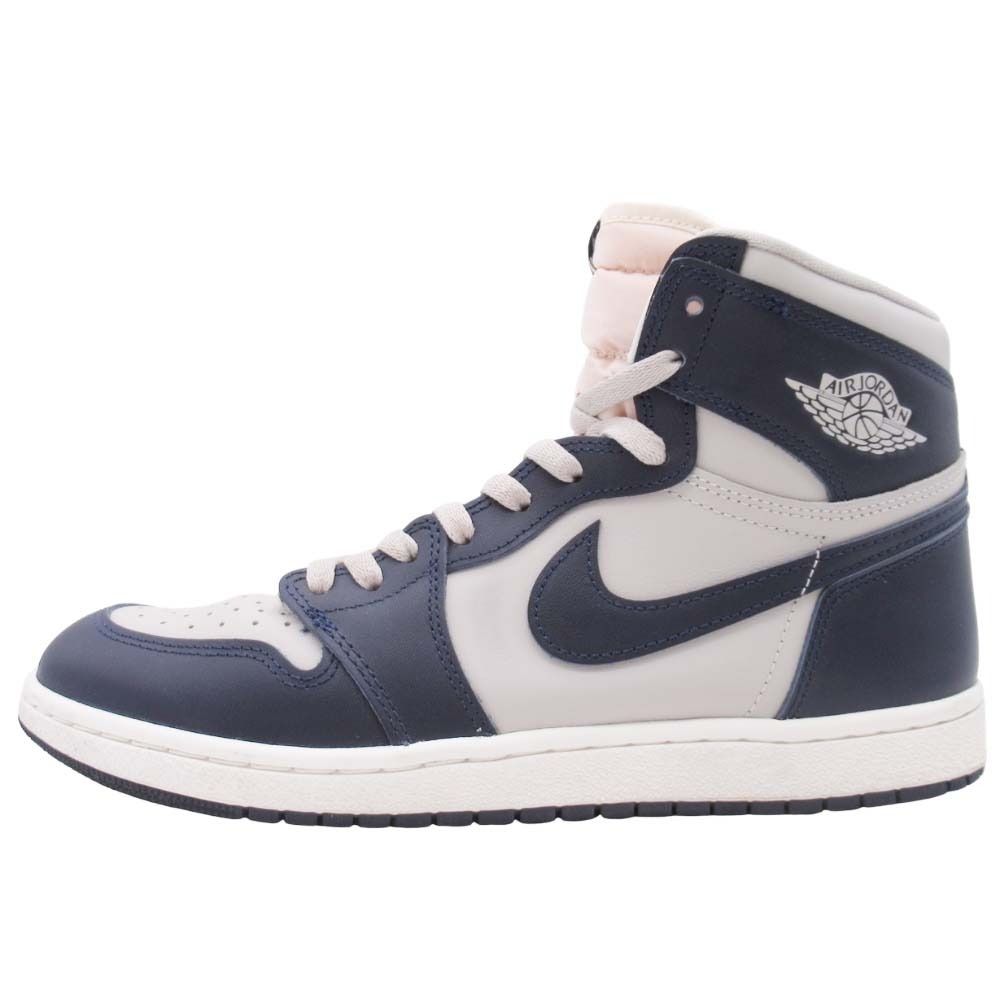 美品 NIKE ナイキ AIR JORDAN 1 HIGH 85 Georgetown BQ4422-400 スニーカー エアジョーダン ハイカット 28.0 カレッジネイビー メンズ 古着 中古 USED