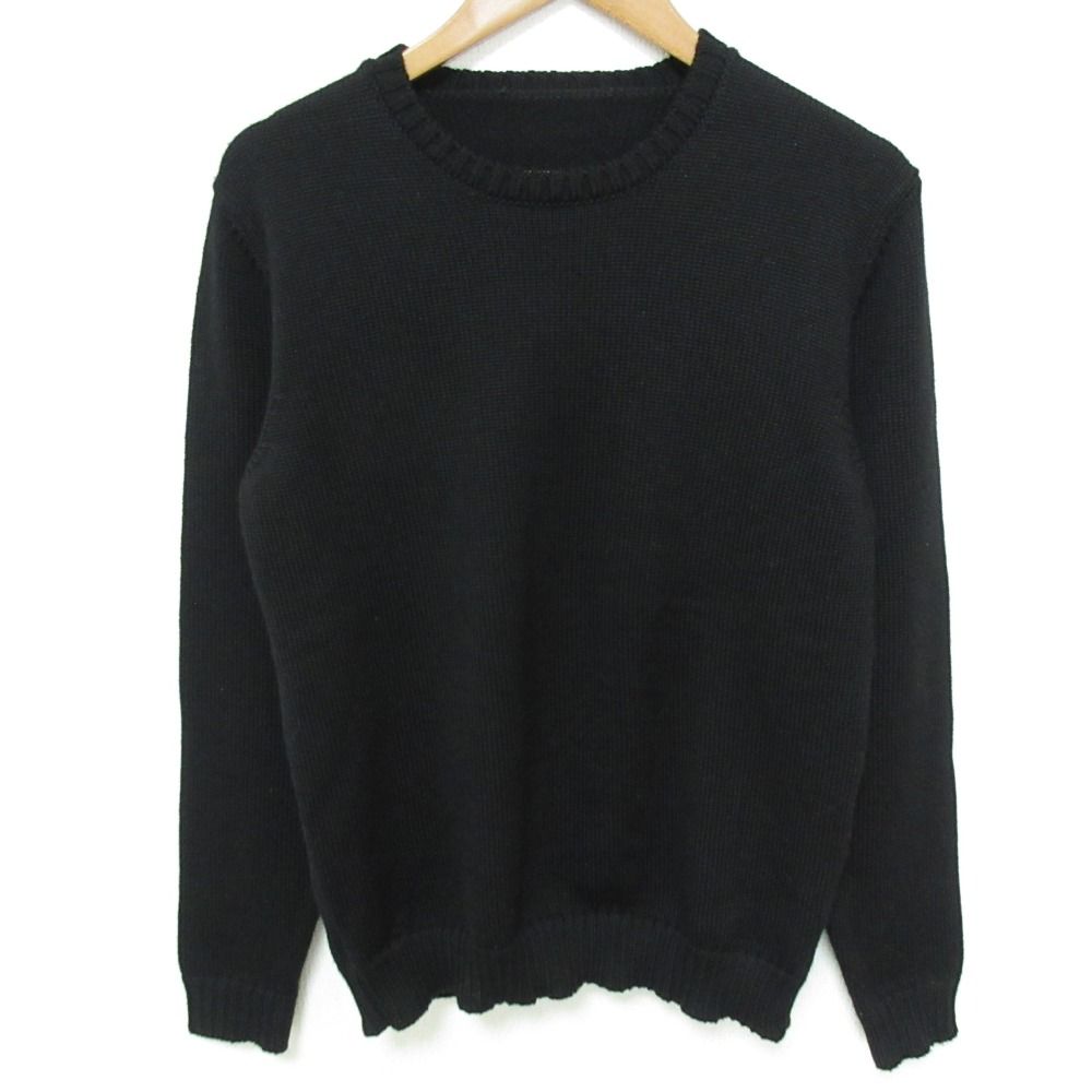良品 ZANONE ザノーネ SLOWEAR ウール100％ クルーネック ニット セーター サイズ48 ブラック メンズ 古着 中古 USED 良品 ZANONE ザノーネ SLOWEAR ウール100％ クルーネック ニット