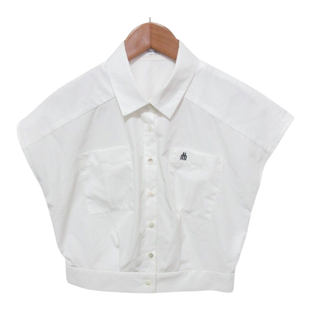 Herlipto Trois Logo Cropped Shirt Her lip to - Trois Logo Cropped