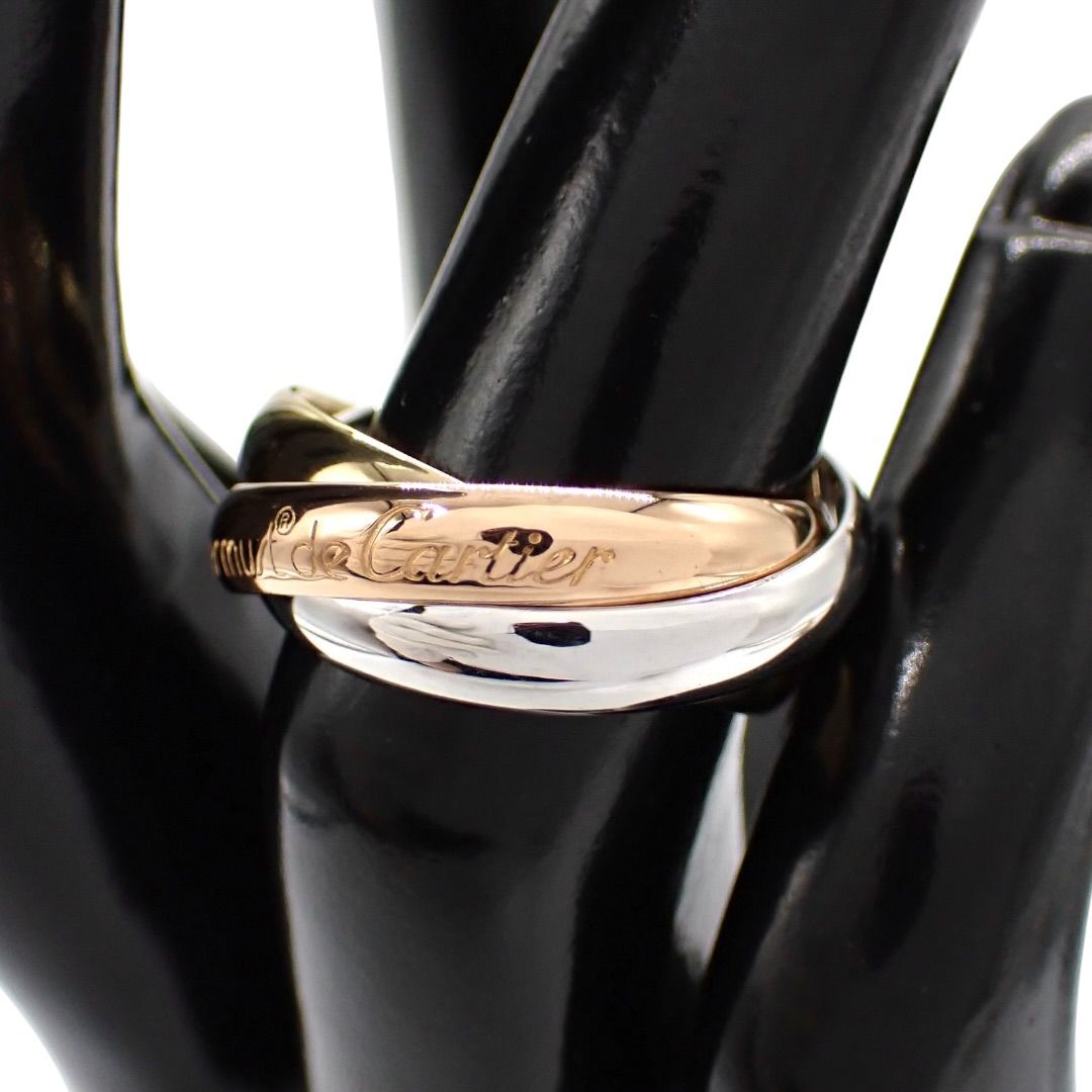 新品仕上げ済 Cartier カルティエ 51 トリニティ リング 750 K18 11号 