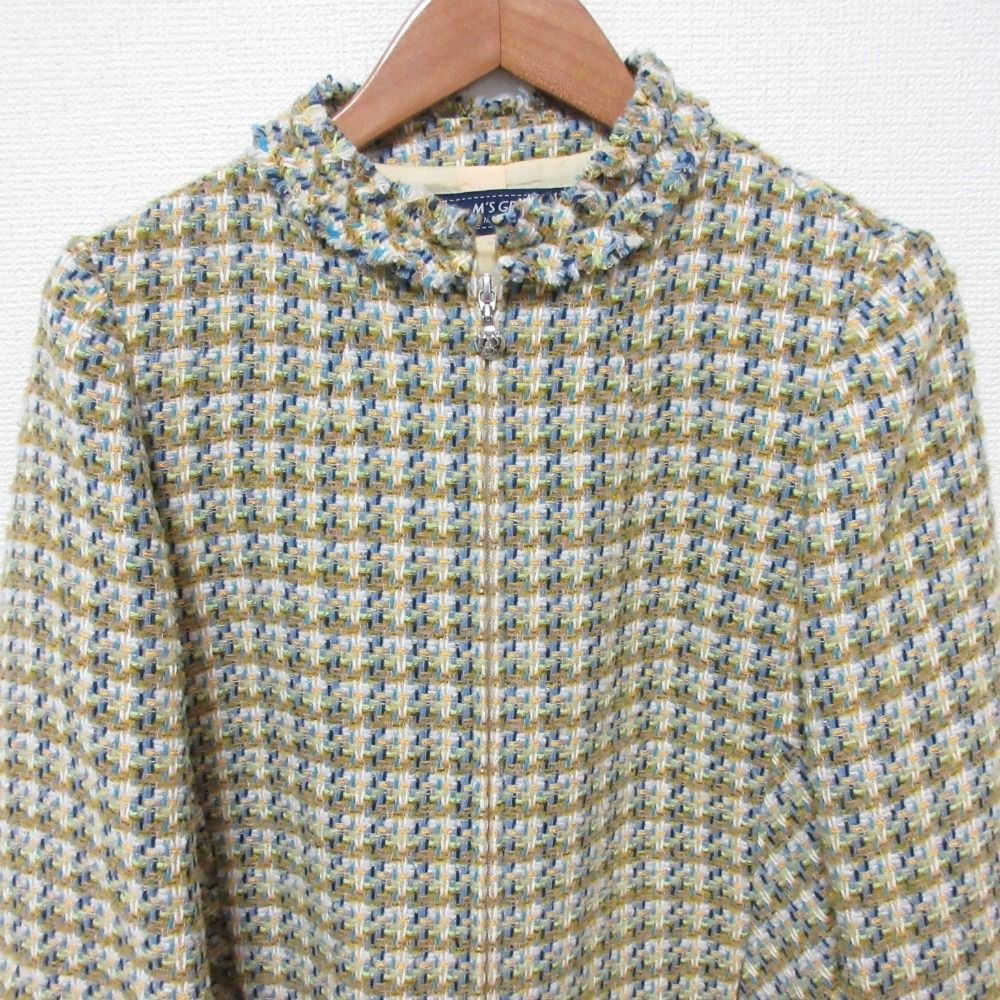 美品 23AW MS GRACY エムズグレイシー カラフルツィードジップアップ