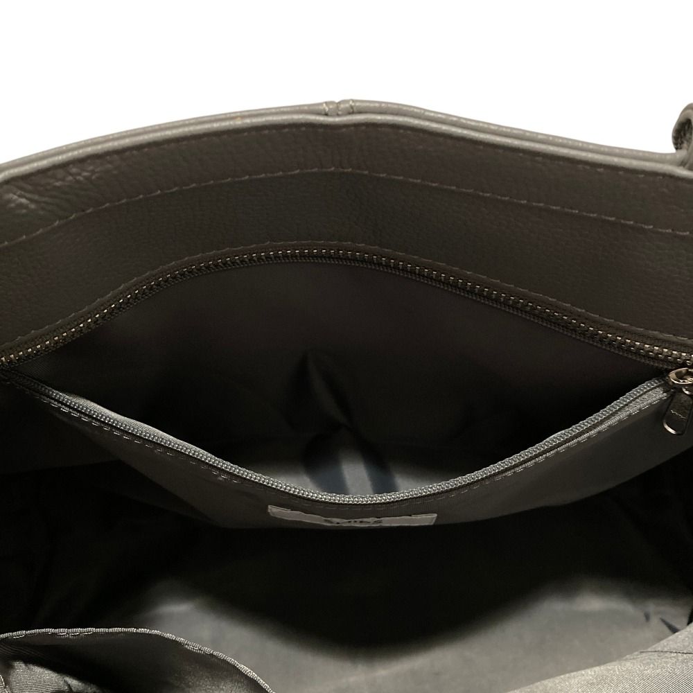 美品 SHIPS シップス レザー トートバッグ グレー メンズ レディース