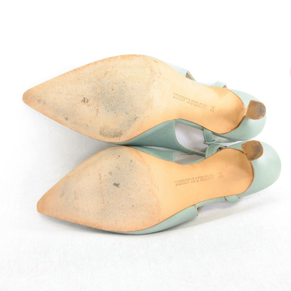 良品 MANOLO BLAHNIK マノロブラニク ポインテッドトゥ スリングバック