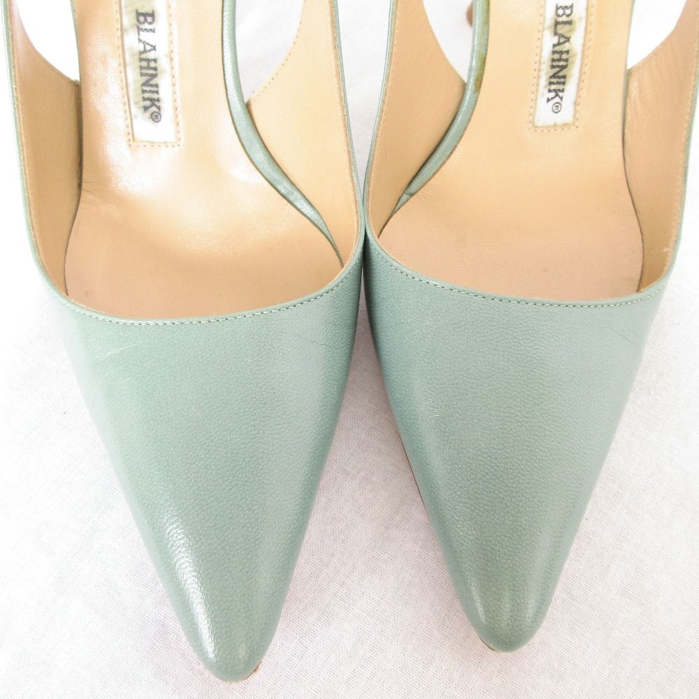 良品 MANOLO BLAHNIK マノロブラニク ポインテッドトゥ スリングバック