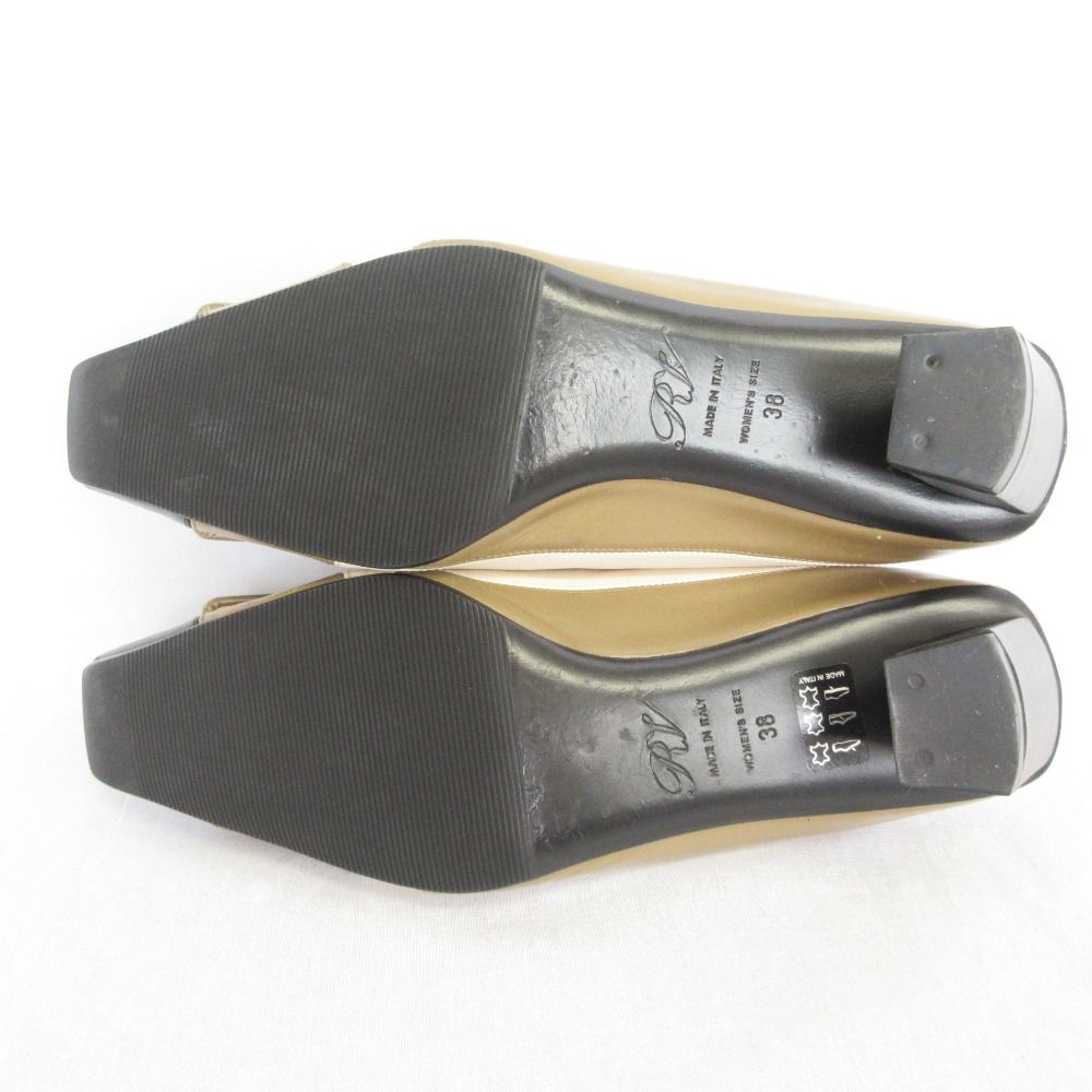 高級！ ロジェヴィヴィエ ベルヴィヴィエ バックル スクエアトゥ パンプス　22 良品 Roger vivier ロジェヴィヴィエ ベルヴィヴィエ バックル