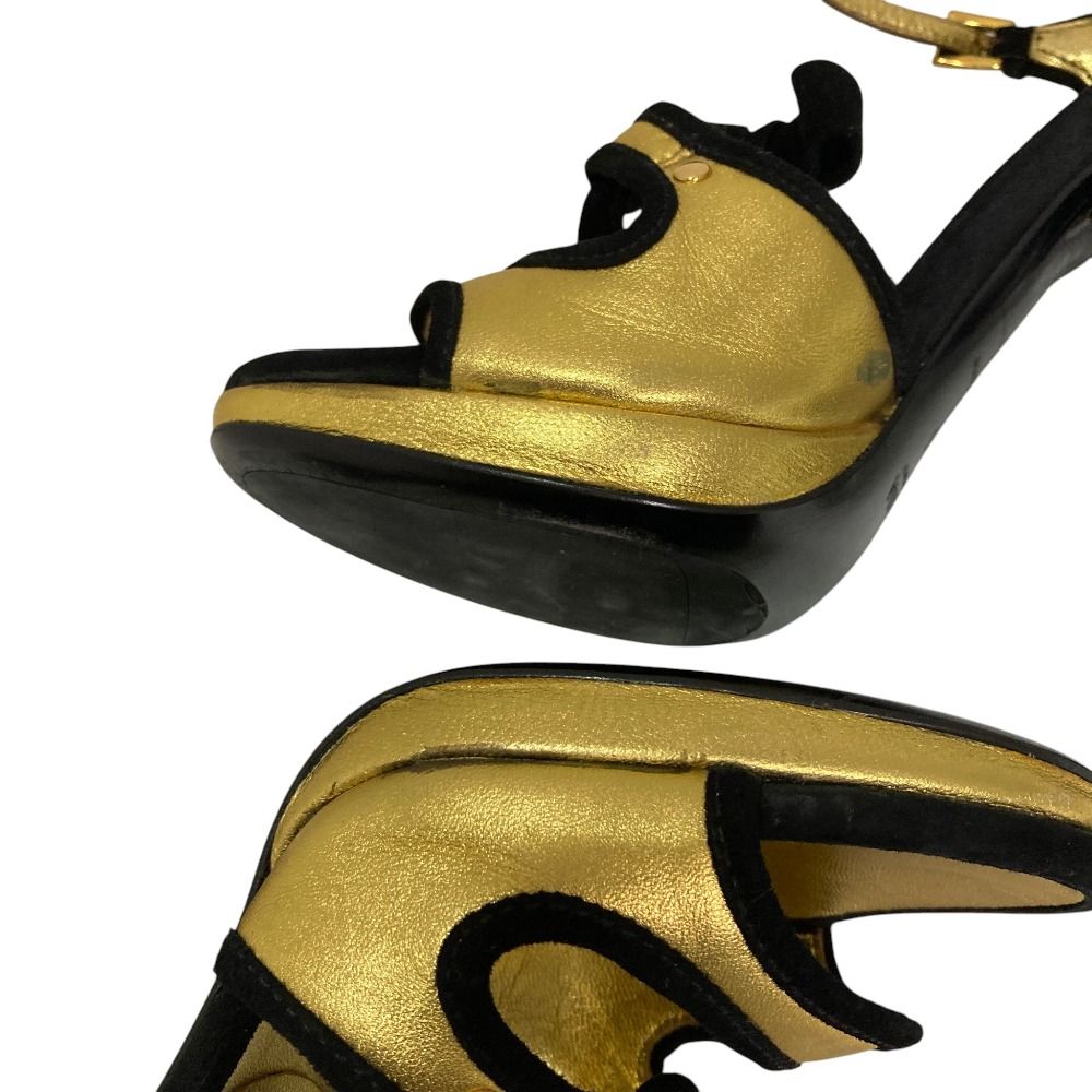 良品 PRADA プラダ 名作 フェアリー フラワーヒール アンクル