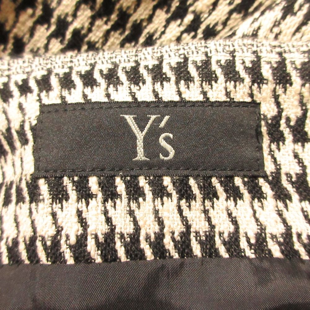 良品 Y's Yohji Yamamoto ワイズ ヨウジヤマモト 千鳥格子 ジャンパー