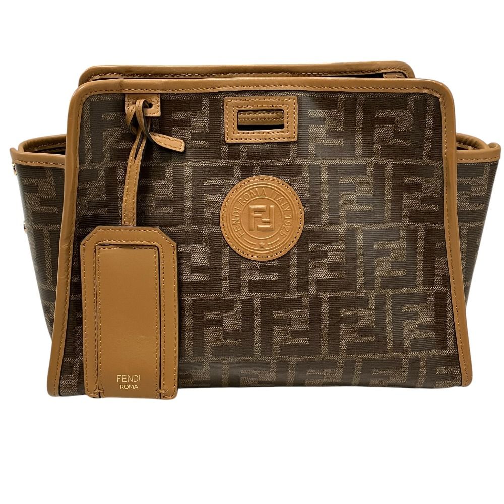 美品 FENDI フェンディ ピーカブーディフェンダー ズッカ柄 バッグ