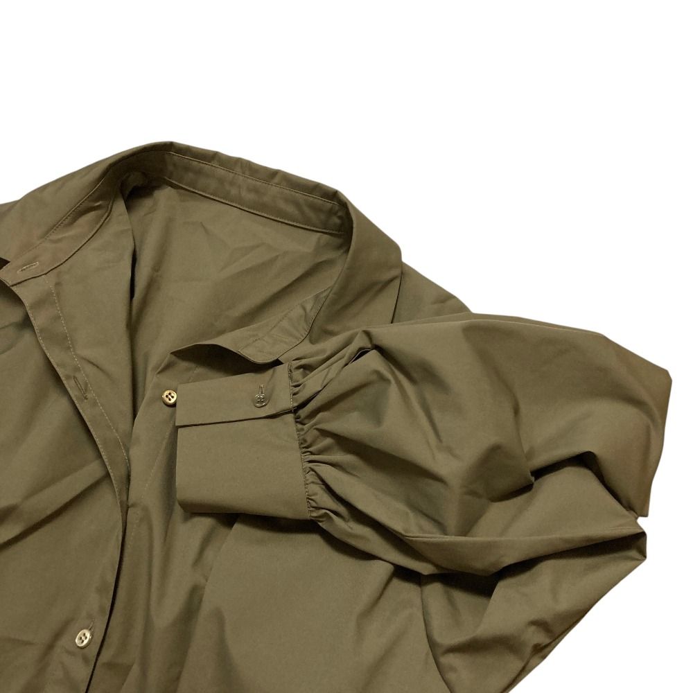 未使用 24SS ANAYI アナイ コットンポプリン 長袖 シャツワンピース 