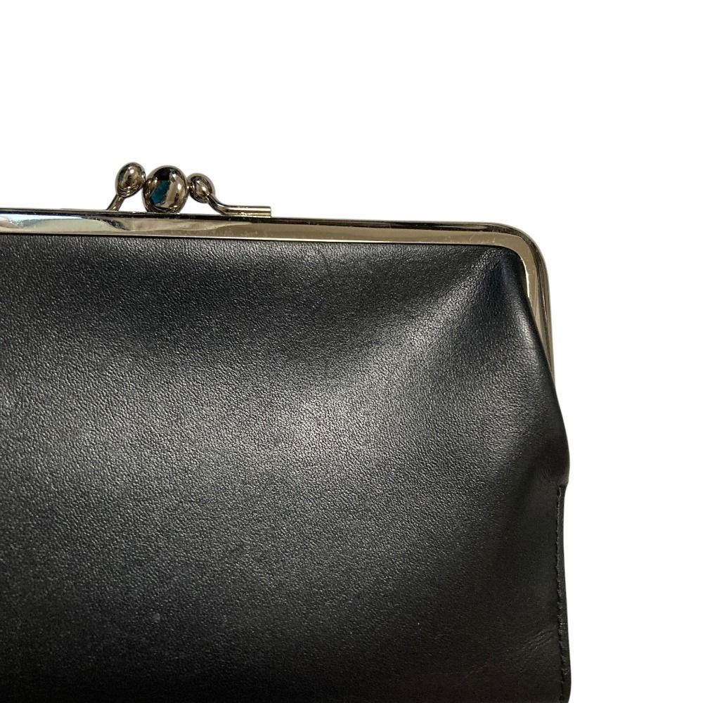 良品 Y's Yohji Yamamoto ワイズ ヨウジヤマモト レザー がま口 二