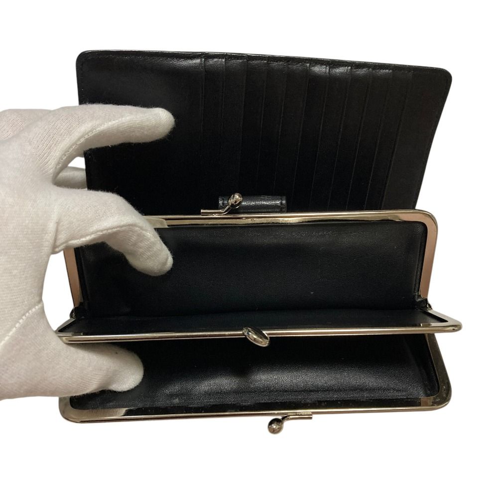 良品 Y's Yohji Yamamoto ワイズ ヨウジヤマモト レザー がま口 二