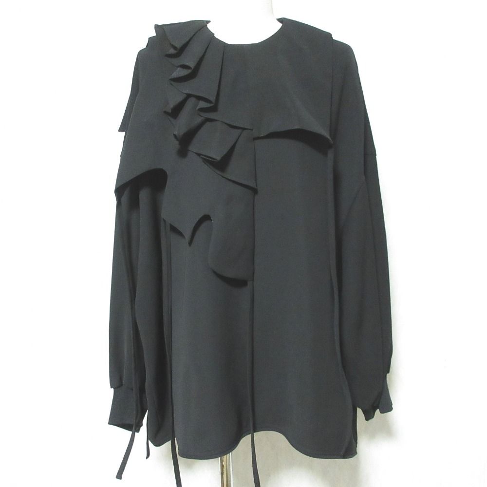 美品 24SS ENFOLD エンフォルド NECK-PARTS PULLOVER ブラウス プル