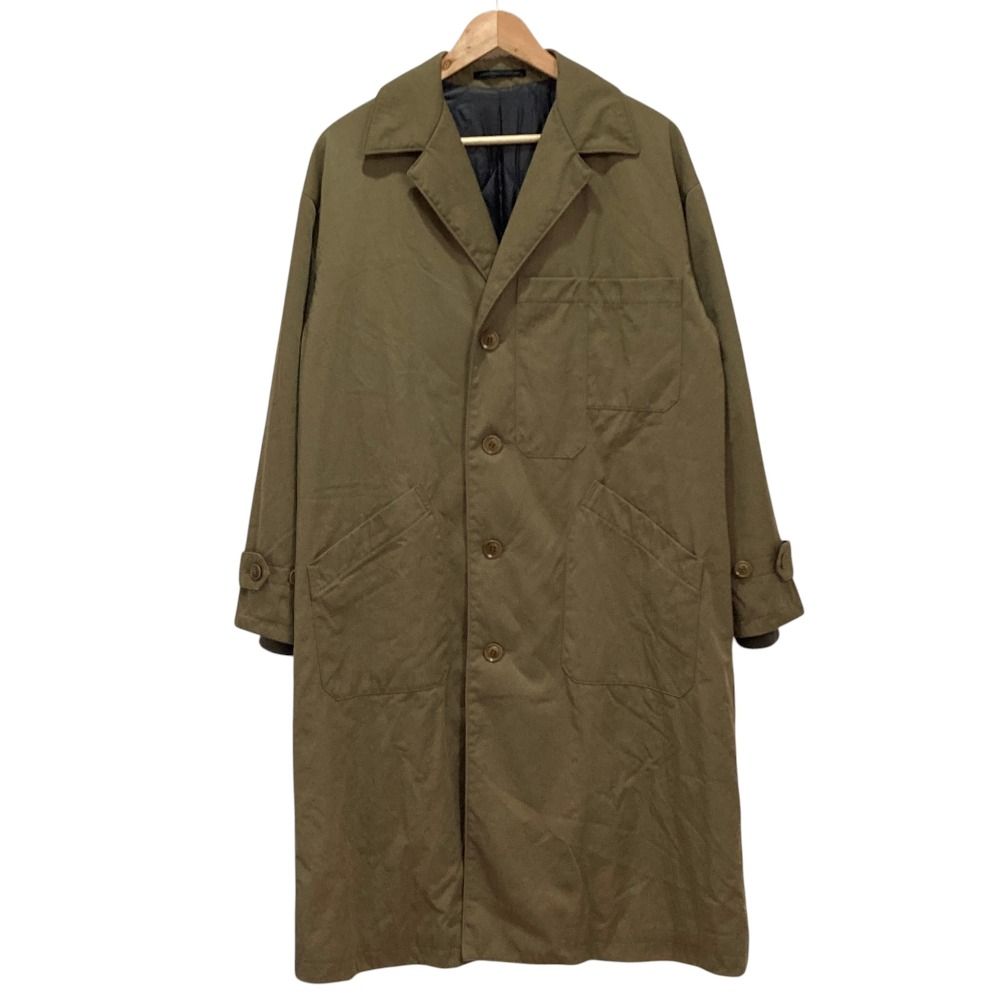 美品 Y's Yohji Yamamoto ワイズ ヨウジヤマモト NYLON CHINO CLOTH LONG COAT パデッドコート YK-C20-603 サイズ1 ベージュ レディース 古着 中古 USED