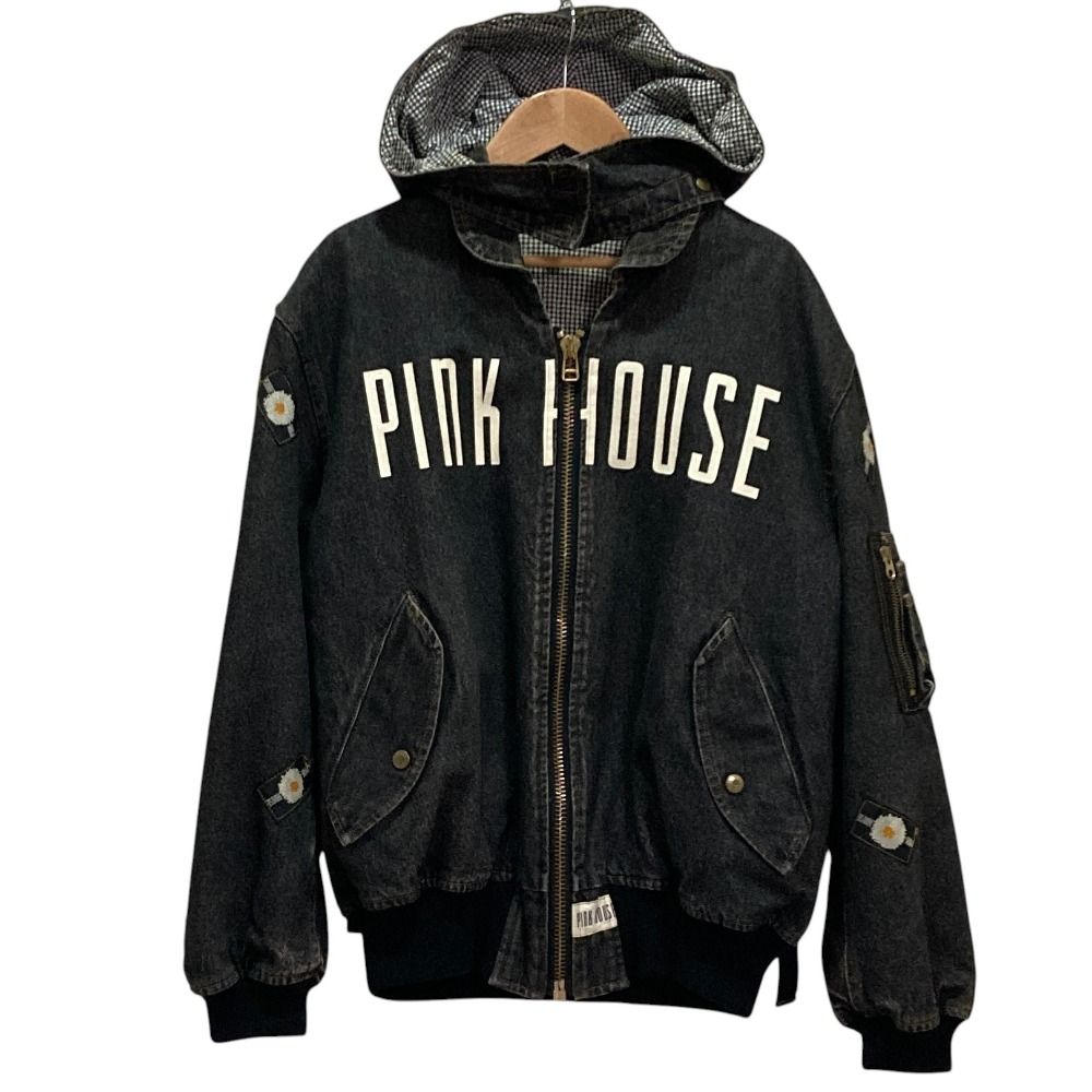 PINK HOUSE ピンクハウス マルチワッペン 苺ブーケ デニム ブルゾン