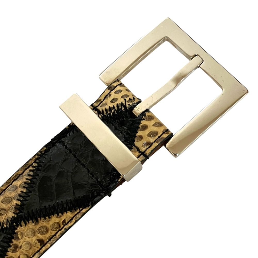 美品 DOLCE&GABBANA ドルチェ&ガッバーナ パイソンレザー ベルト 80cm