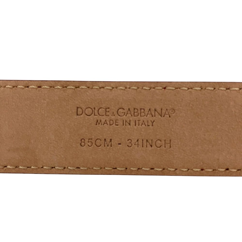 未使用 DOLCE&GABBANA ドルチェ&ガッバーナ パテントレザー ベルト